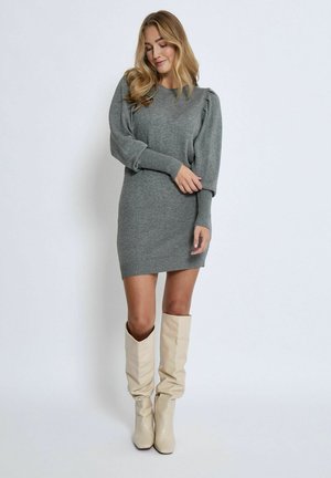 ANISSA - Shift dress - steel grey melange
