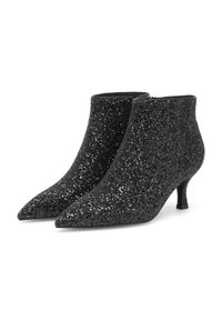 Woden VERA GLITTER - Tronchetti - black
