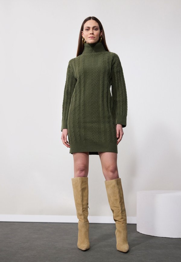 Jumper dress - khaki2