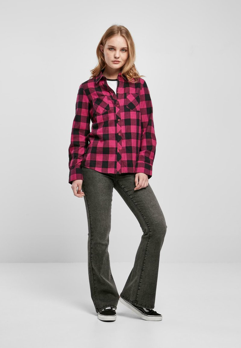 URBAN CLASSICS Camicia In Flanella 100% Cotone A Quadri – Modello Regolare Da Donna Con Maniche Lunghe, Taglie XS-5XL