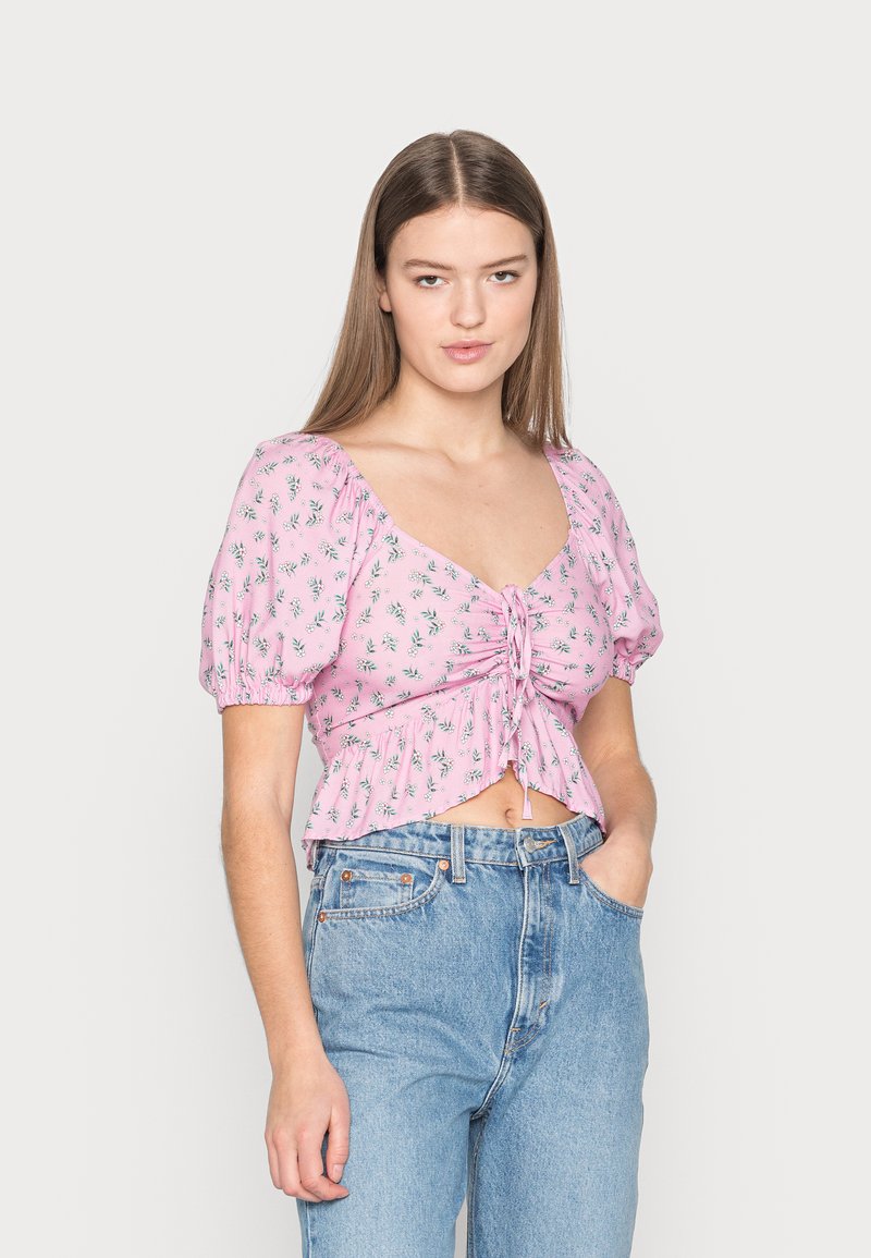 Hollister Co. Blusa - roseate spoonbill