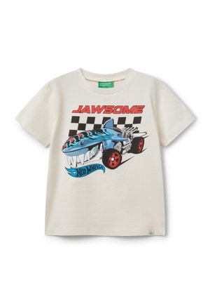 HOT WHEELS - T-shirt con stampa - white
