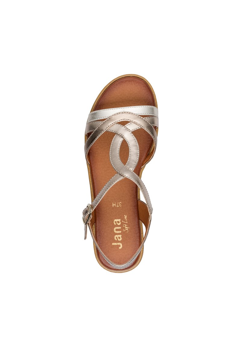Jana Relax Sandalen in Übergrößen Silber 8 8 28401 26 920 große Damenschuhe |   Schuhe in Übergrößen