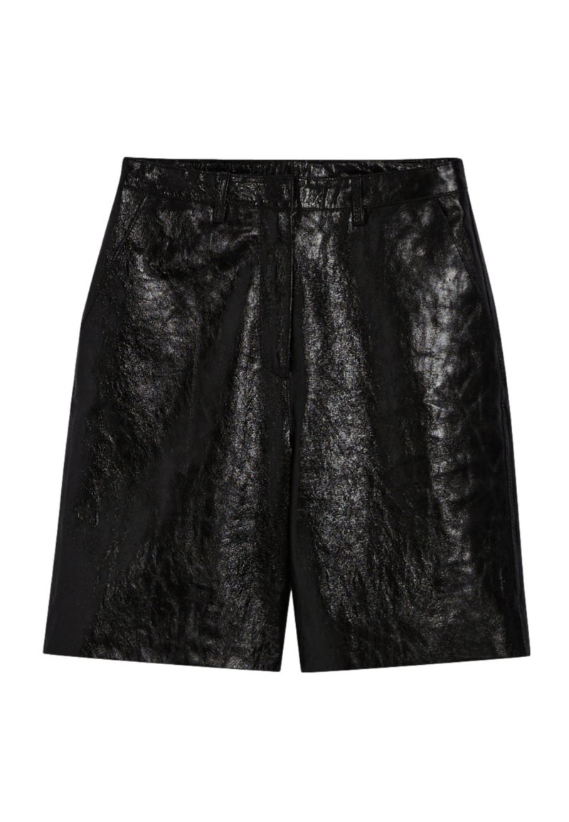 CLAUDIE PIERLOT Leren broek zwart CLAUDIE PIERLOT Leren broek zwart