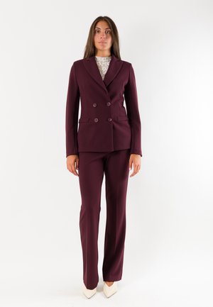 MESANGE, TAILLEUR GIACCA DOPPIO PETTO SET - Blazer - bordeaux