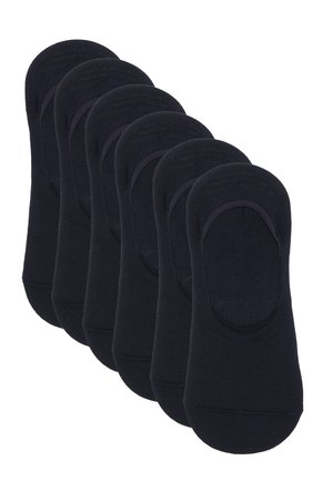 6 PACK NO SHOW SILICONE GRIPS - Trainer socks - navy blue