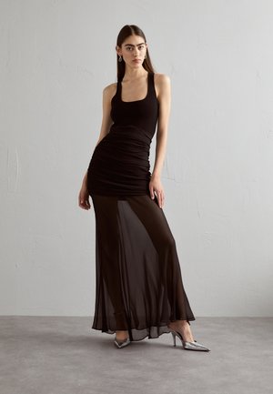Hervé Léger RUCHED MIX TANK GOWN - Robe de cocktail - black