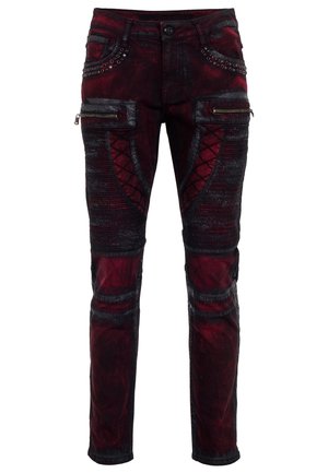 Slim fit jeans - burgundy