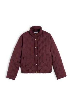 Tommy Hilfiger, GOLD-TONE BUTTON FLAG DOWN QUILTED JACKET - Doudoune - deep burgundy