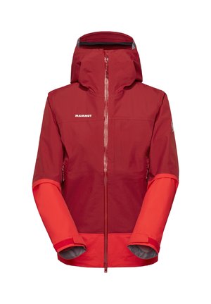 Mammut, ALTO GUIDE HS HOODED - Waterproof jacket - dark mammut red-mammut red
