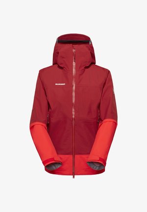 Mammut, ALTO GUIDE HS HOODED - Waterproof jacket - dark mammut red-mammut red