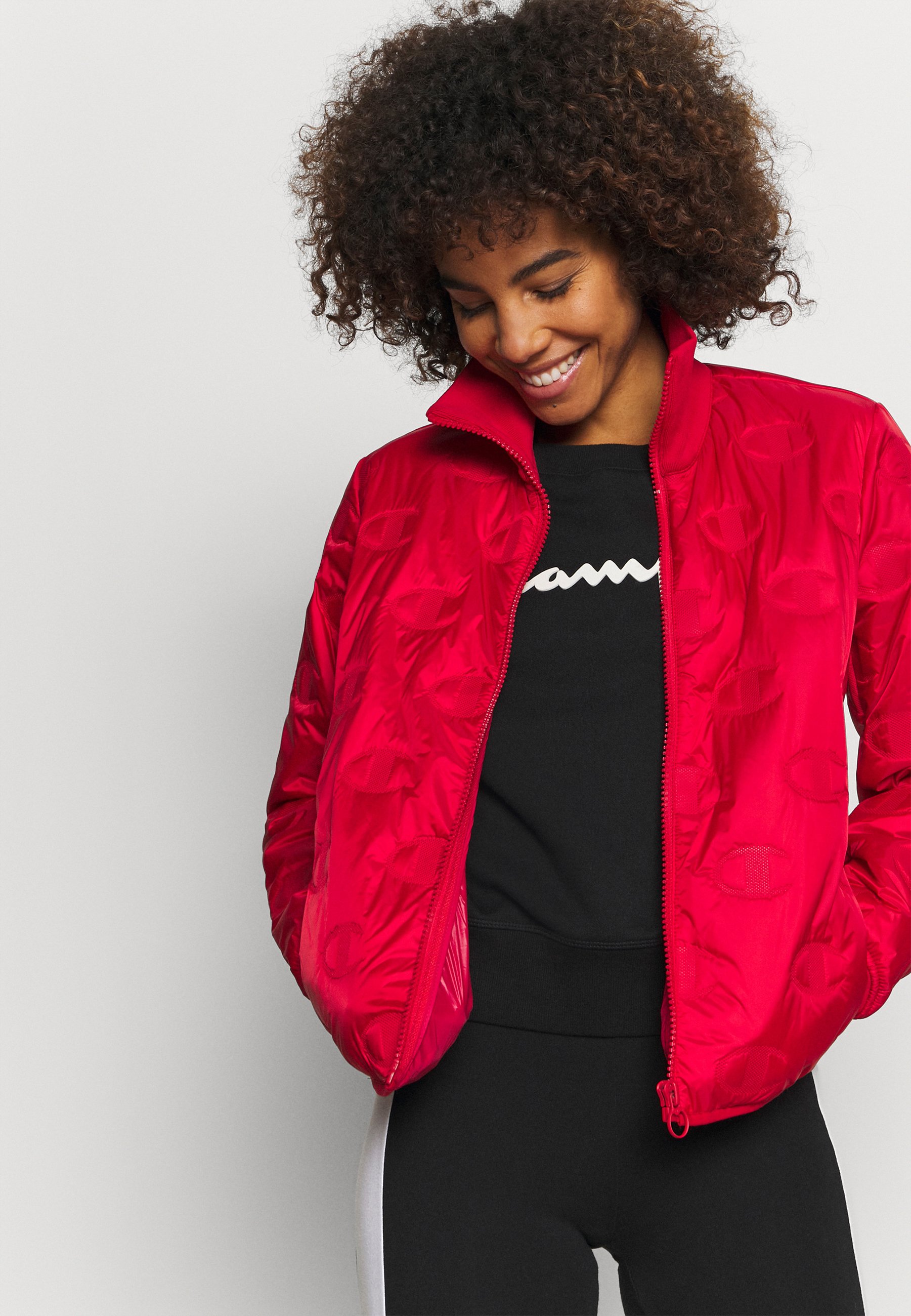 champion jacket red
