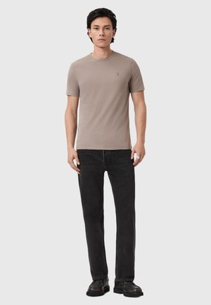 AllSaints, BRACE SHORT SLEEVE CREW 3 PACK - T-shirts basic - grey/ganache brown