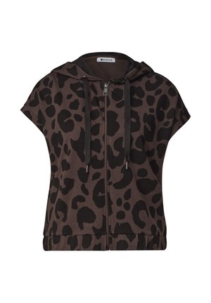 Street One, HOODED VEST WITH A PRINT - Sweat zippé - molten earth
