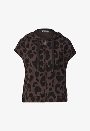Street One, HOODED VEST WITH A PRINT - Sweat zippé - molten earth