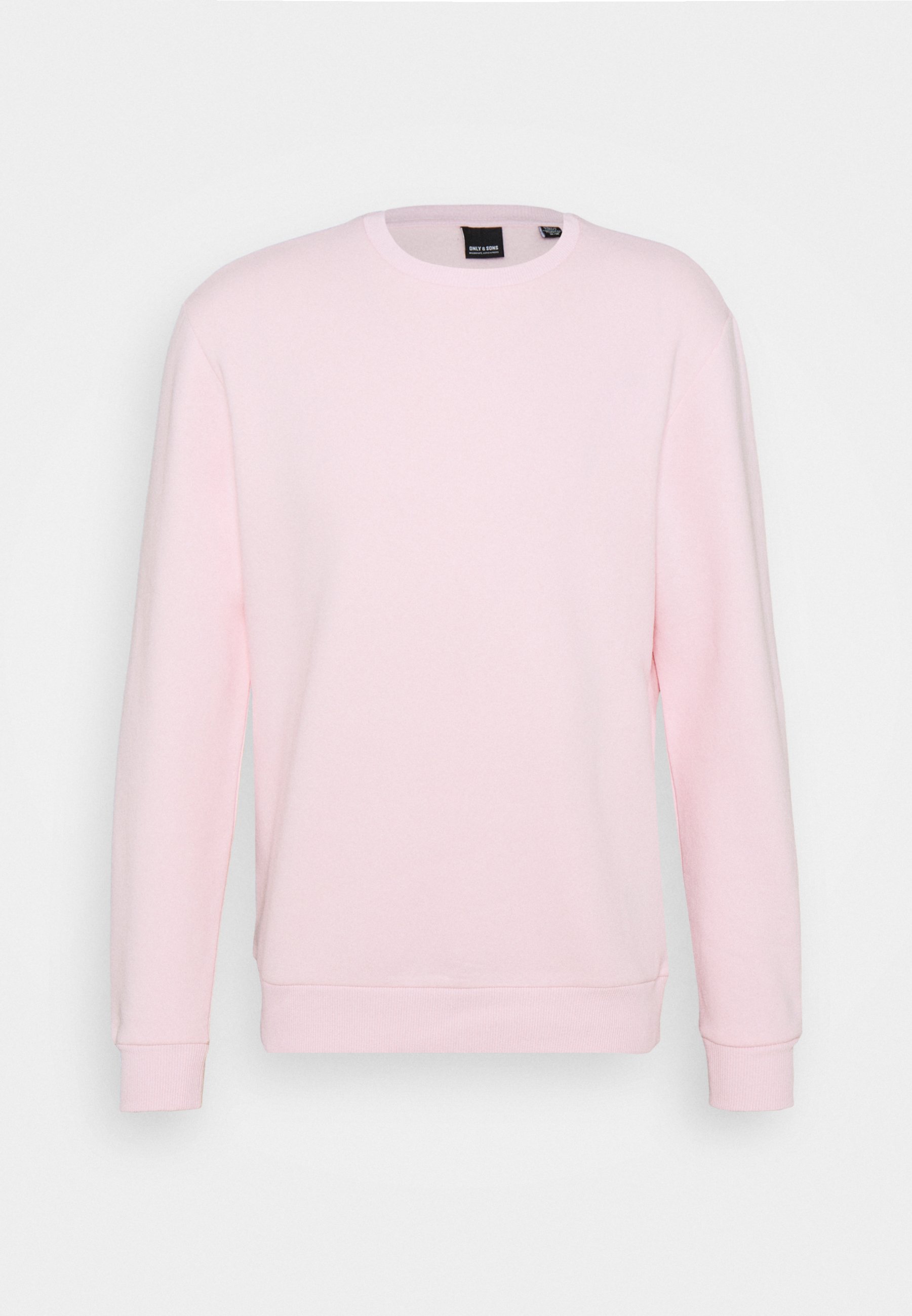 light pink crew neck sweatshirt