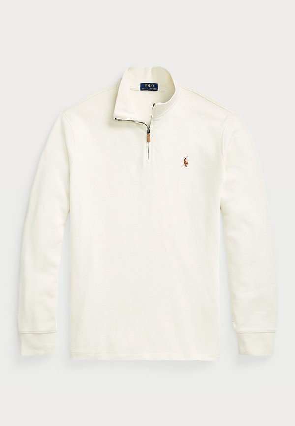 ESTATE-RIB QUARTER-ZIP PULLOVER - Jumper - parchment cream2