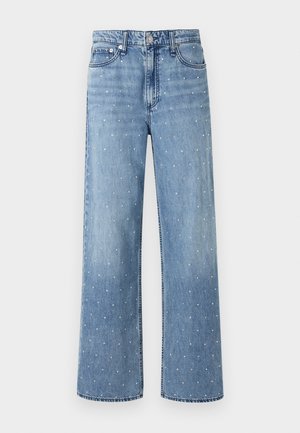 LOGAN WIDE - Jean boyfriend - blue denim