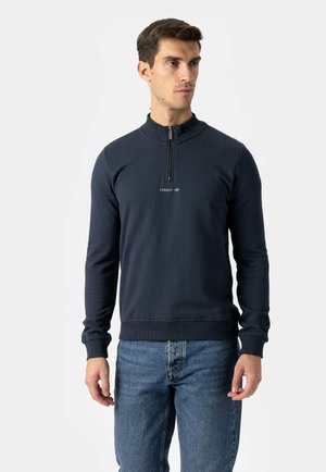 MEZZO HALF-ZIP PULLOVER - Športni pulover - navy