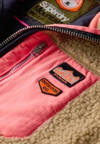 Superdry & Co VINTAGE RETRO HALF ZIP - Fleecetrøjer - classic tan brown