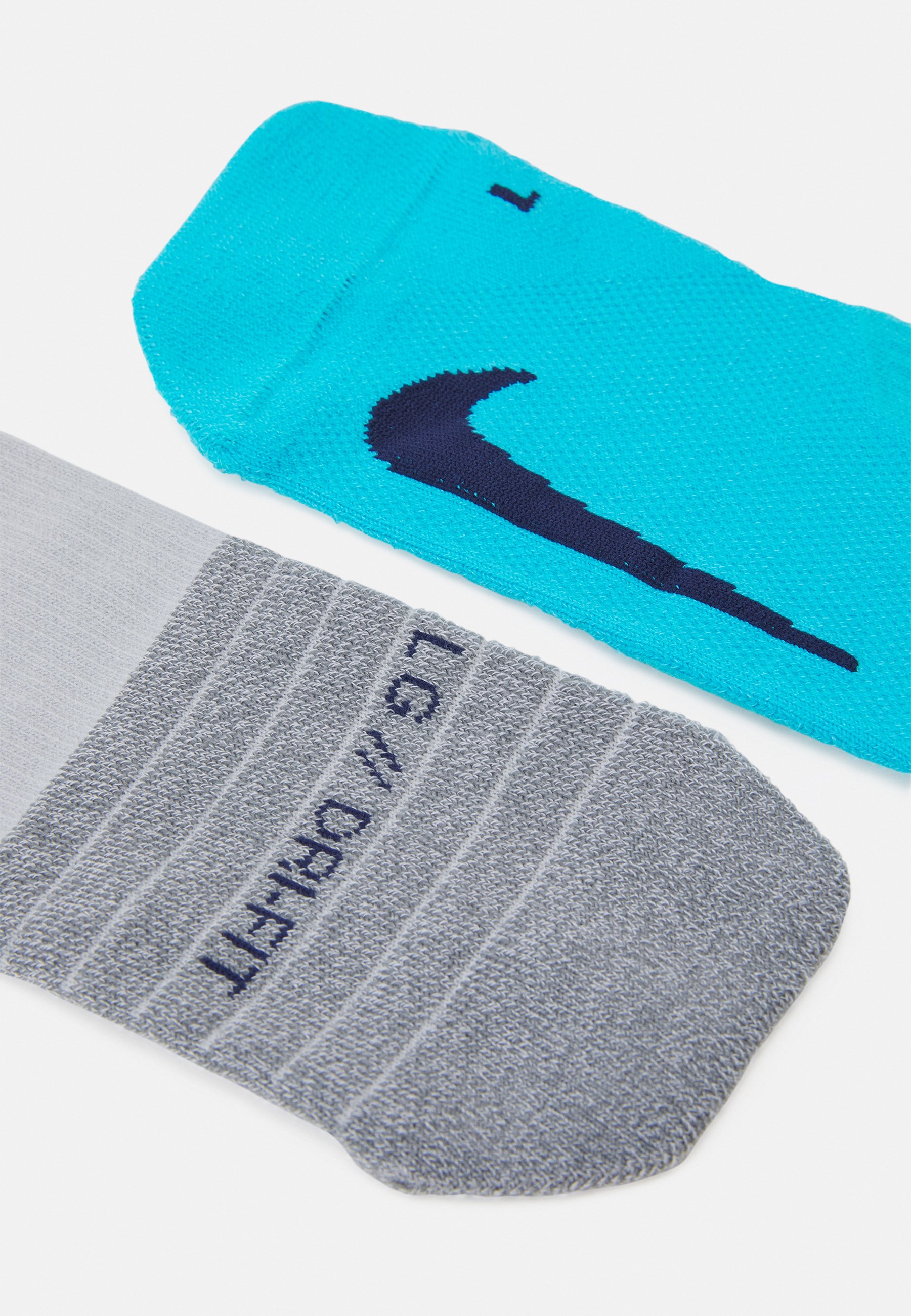 Nike Performance 2 PACK UNISEX - Calze sportive - light smoke grey/chlorine  blue/grigio - Zalando.it