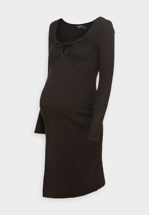Pieces Maternity PCTEGAN TIE DRESS - Dzsörzéruha - black