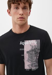 s.Oliver MIT FRONTPRINT - T-shirt z nadrukiem