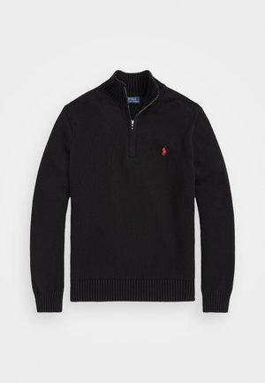 Polo Ralph Lauren COTTON QUARTER ZIP SWEATER - Pullover - black