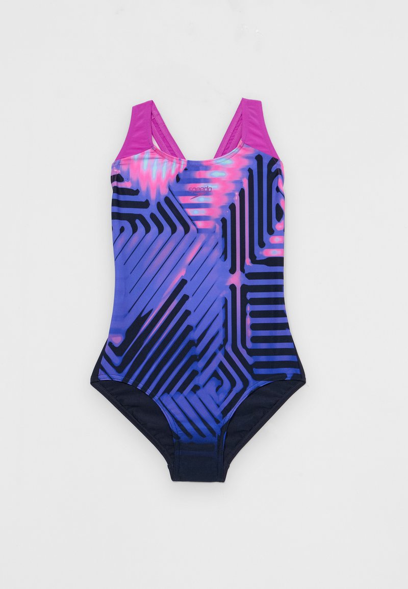 Speedo - GIRLS DIGI PLACEMENT SPLASHBACK - Maillot de bain - diva, Agrandir