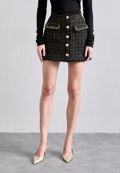 Cinq à Sept BESS SKIRT - Minisukně - black/gold