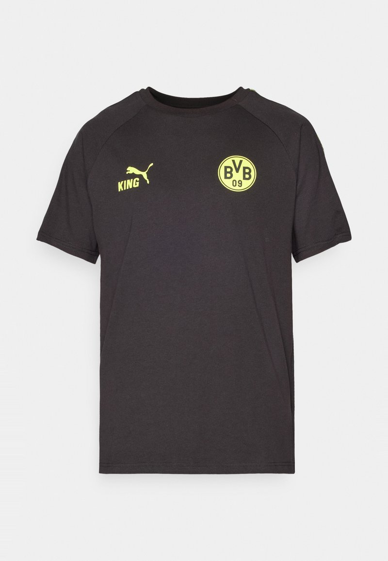 Puma BVB KING TEE - Print T-shirt - black/yellow alert/black - Zalando ...