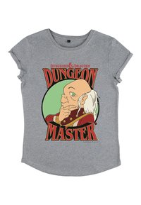 Henry Tiger DUNGEONS & DRAGONS MASTER THINKER - Triko s potiskem - melange grey
