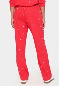 Saint Tropez Träningsbyxor - mottled dark red