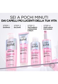 L'Oréal Paris ELVIVE GLYCOLIC GLOSS SHAMPOO CON ACIDO GLICOLICO PER CAPELLI SPENTI E POROSI, RIPARA LA FIBRA E DONA LUCENTEZZA, 200 ML - 3 PACK - Shampoo