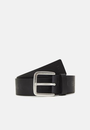 Armani Exchange BELT - Cintura - nero/nero lucido - black/shiny black