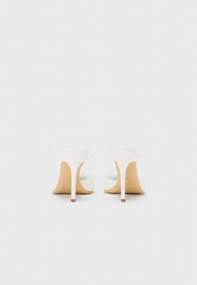 GIABORGHINI THE POINT - Pantofle na podpatku - optic white