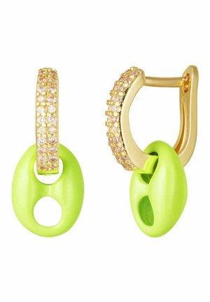 ISLA - Ohrringe - gold/neon gelb