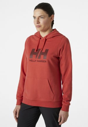 LOGO - Jersey con capucha - poppy red