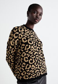 ONLY ONLJADE ANIMAL - Maglione - black/toasted coconut
