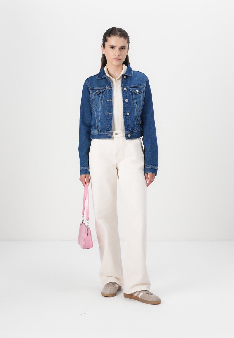 Pepe Jeans Slim Jacket Giacca, Blu (Denim-4A2), L Donna
