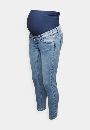 MAMALICIOUS MLMALAGA DENIM JEANS - Slim fit jeans - light blue denim