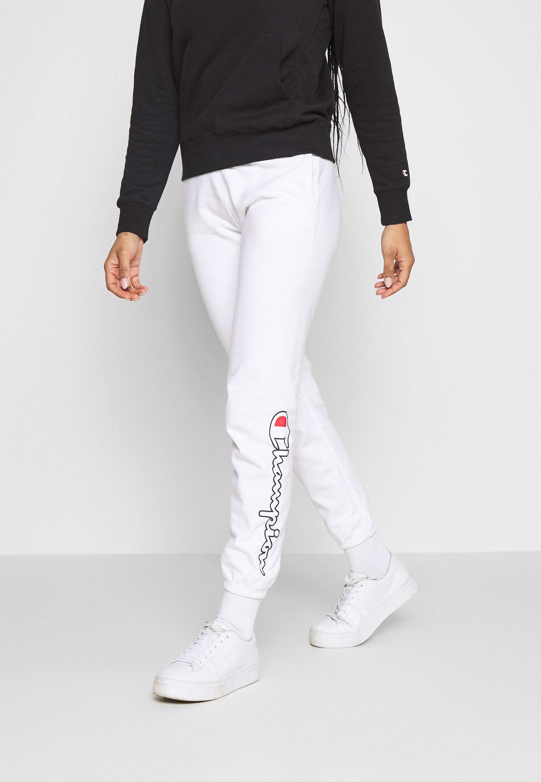 Champion Rochester ELASTIC CUFF PANTS - Pantalones deportivos - white/blanco  - Zalando.es