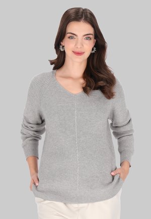 usha, Pullover - light grey melange