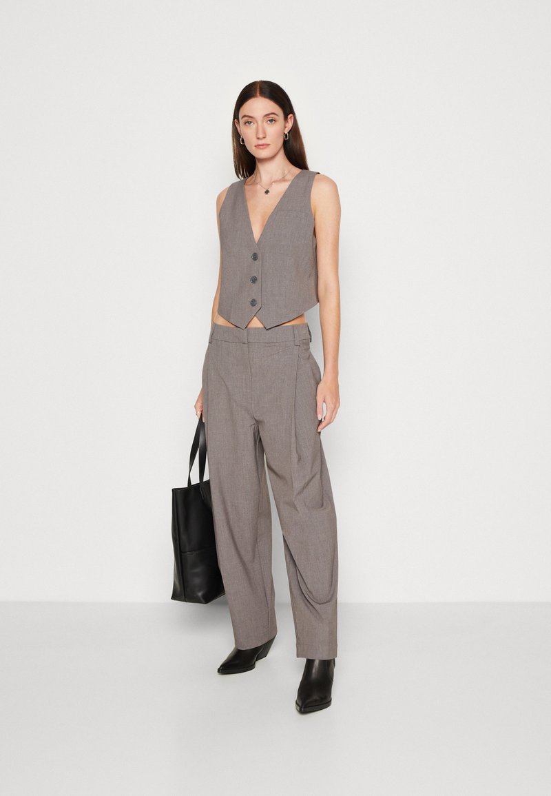 MSCH Copenhagen WAISTCOAT - Weste - grey melange/grau - Zalando.de