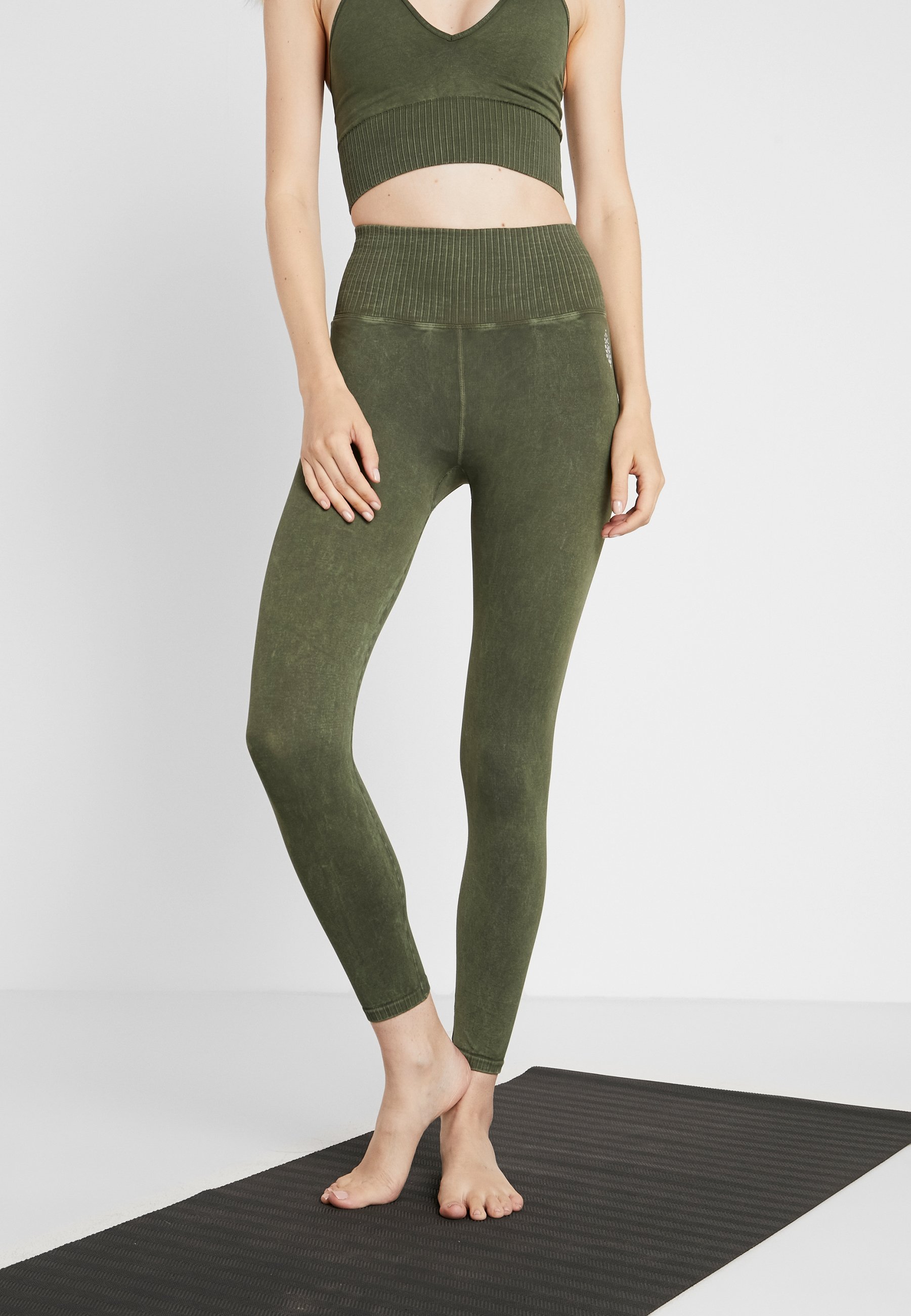 Free People Movement Good Karma High Waisted Legging - Army - XS/S Multicolour