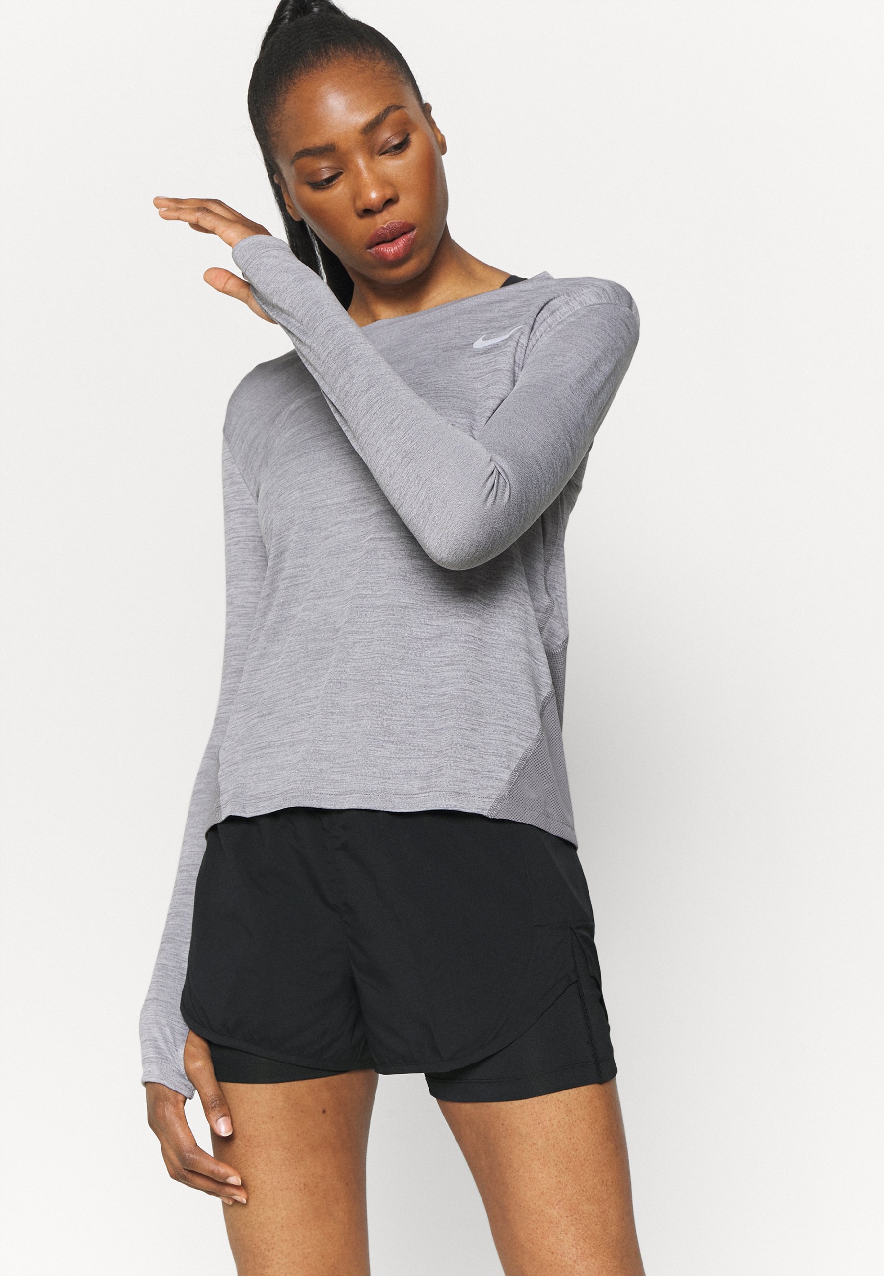 Nike Performance TEMPO LUXE SHORT - Korte broeken - black/Zwart - Zalando.nl