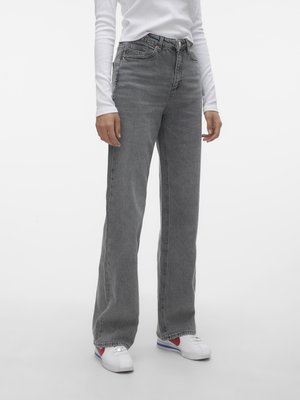 VMTESSA WIDE - Džinsi ar taisnām starām - medium grey denim