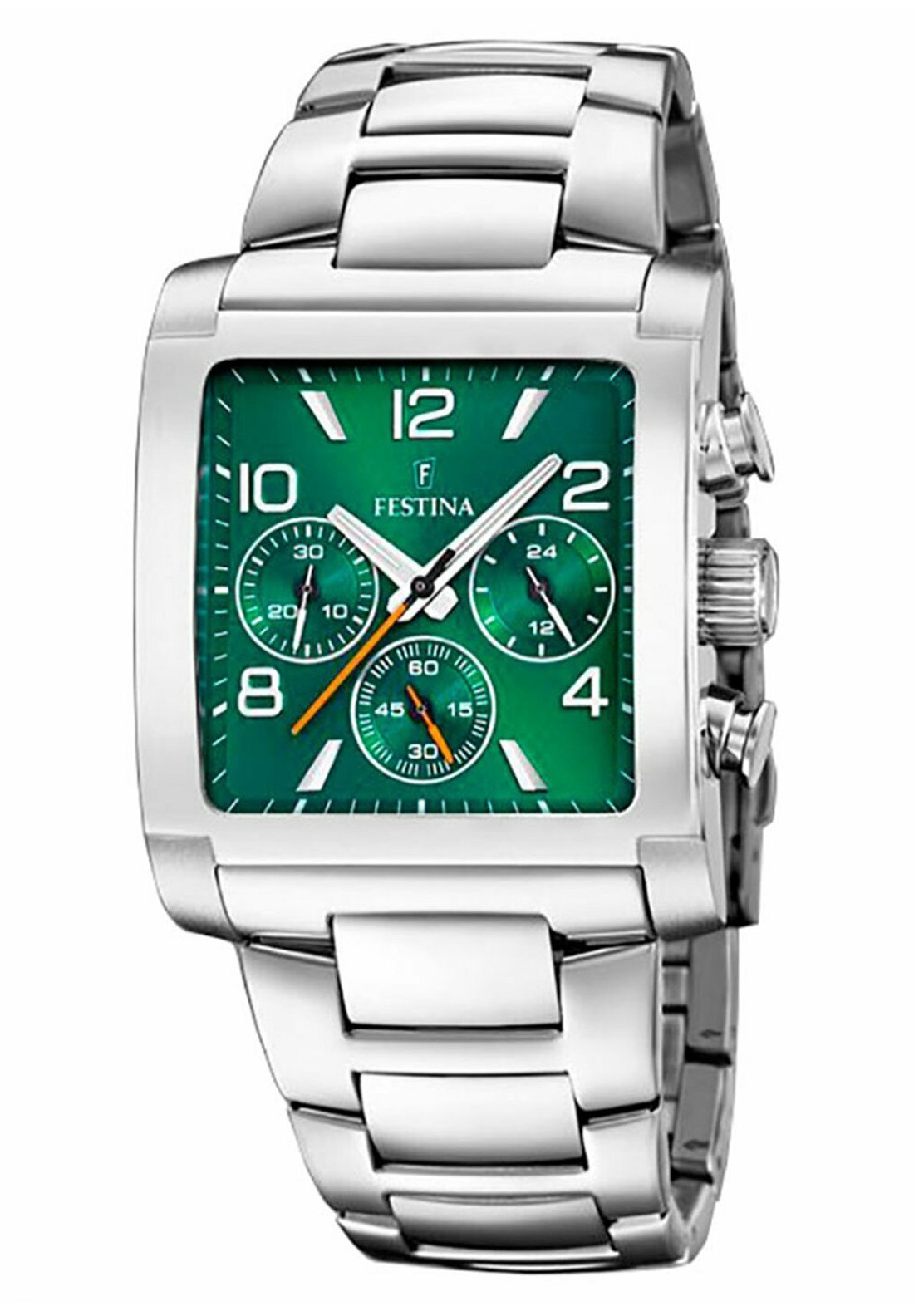 FESTINA Herrenuhr CAB.CRONO ACE.ESF.VERD. – Chronograph Mit Grünem Zifferblatt