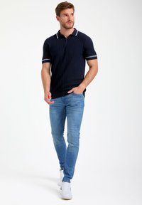 Gabbiano WITH ZIPPER - Polo marškinėliai - navy