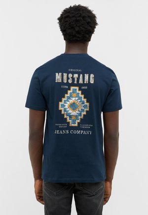 Mustang STYLE AUSTIN - Camiseta estampada - blau
